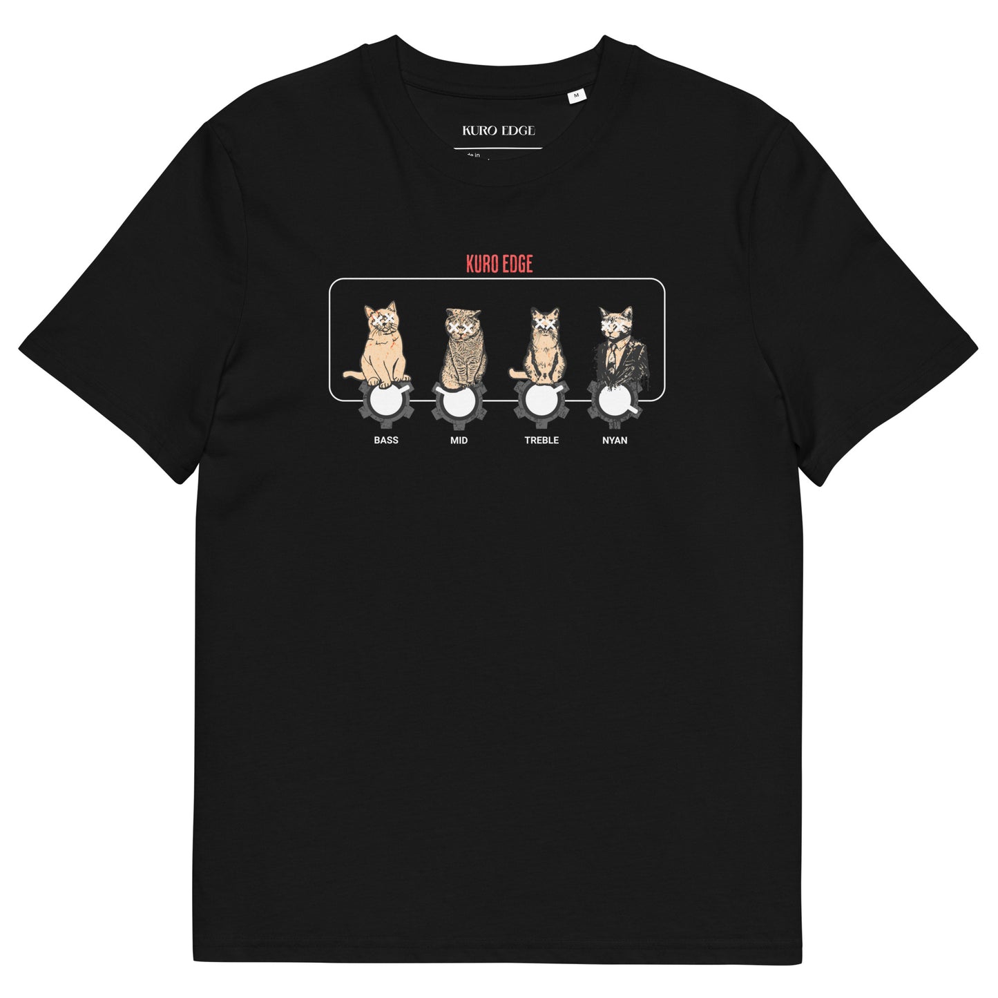 KURO EDGE Kyoku Series - Neko Amplifier Graphic T-Shirt