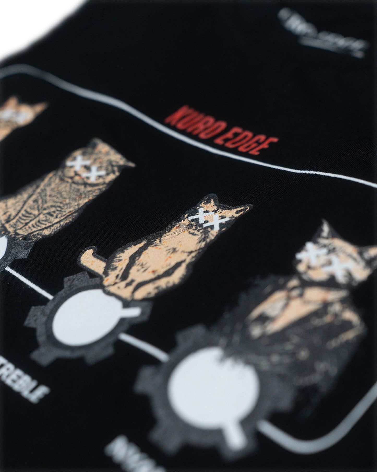 KURO EDGE Kyoku Series - Neko Amplifier Graphic T-Shirt