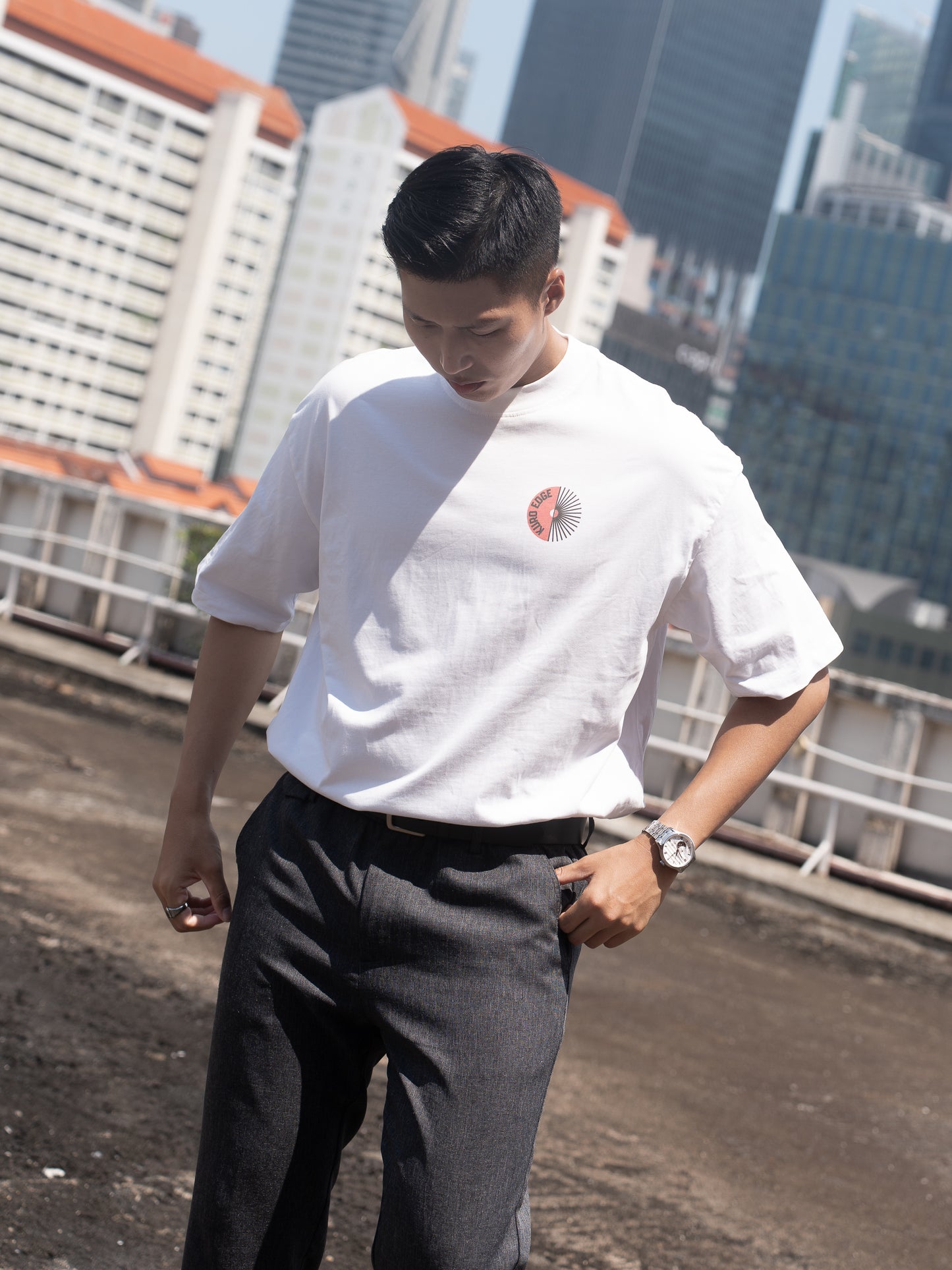 KURO EDGE En'yō - Hanafuda Oversized T-Shirt